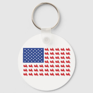 Porte-clés ALÉA-Drapeau À Cycle Automobile