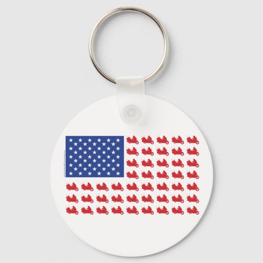 Porte-clés ALÉA-Drapeau À Cycle Automobile (Recto)