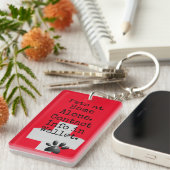 Porte-clés Alerte de contact ICE pour animaux (Devant droit)