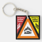 Porte-clés Alerte de fraude (Devant)