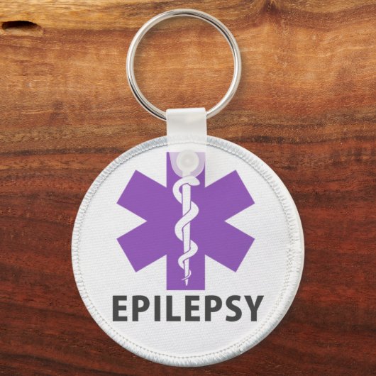 Porte-clés Alerte d'épilepsie (Recto)