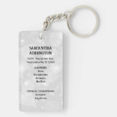 Porte-clés Alerte Médicale (Dos)