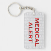 Porte-clés Alerte Médicale (Devant)