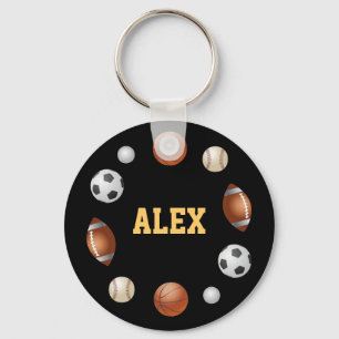 Porte-clés Alex World of Sports Keychain - Black