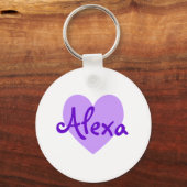 Porte-clés Alexa en violet (Recto)