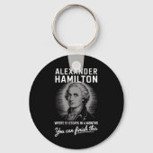 Porte-clés Alexander Hamilton A Écrit 51 Essais En 6 Mois (Recto)
