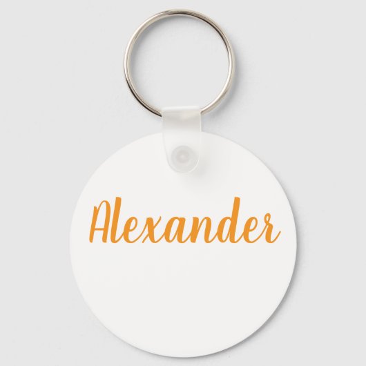 Porte-clés Alexander name Metal ring keychain (Recto)