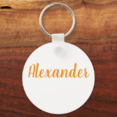 Porte-clés Alexander name Metal ring keychain (Recto)