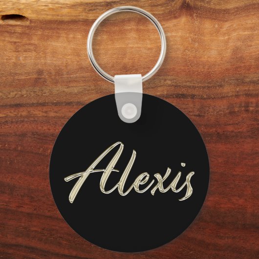 Porte-clés Alexis Whitegold Button (Recto)