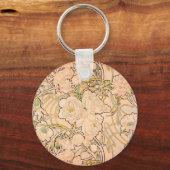 Porte-clés Alfonse Mucha Art Nouveau Peonies (Recto)