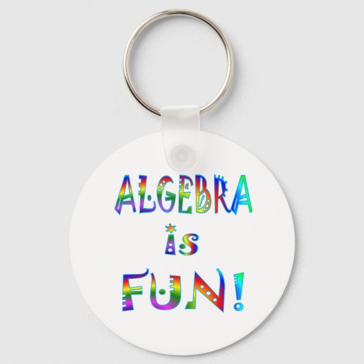 Porte-clés Algebra est amusant (Recto)