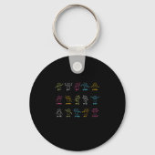 Porte-clés Algebra Graphique de danse Chiffres Math Equation (Recto)