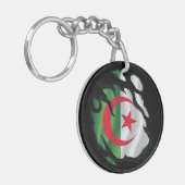 Porte-clés Algérie - Drapeau déchiré (Devant gauche)