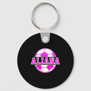 Porte-clés Aliana Nom Filles Football Jouent Au Football Spor