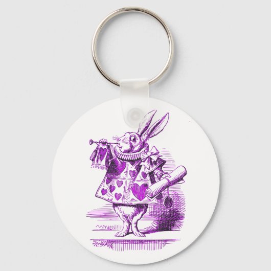 Porte-clés Alice au lapin blanc au pays des merveilles (Recto)