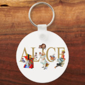 PORTE-CLÉS ALICE AU PAYS DES MERVEILLES ET AMIS (Recto)