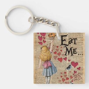 Porte-clés Alice au pays des merveilles me mangent petit pain