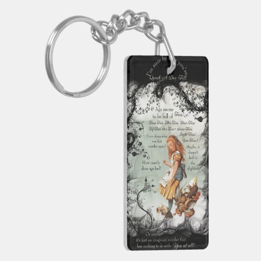 Porte-clés Alice Au Pays Des Merveilles Thés Vert Noir (Devant gauche)