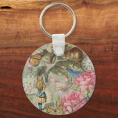 Porte-clés Alice Cheshire Chat Wonderland Tree Garden (Recto)