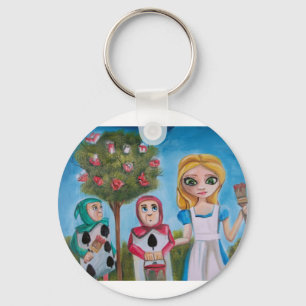 Porte-clés ALICE DANS LA PEINTURE du PAYS DES MERVEILLES par