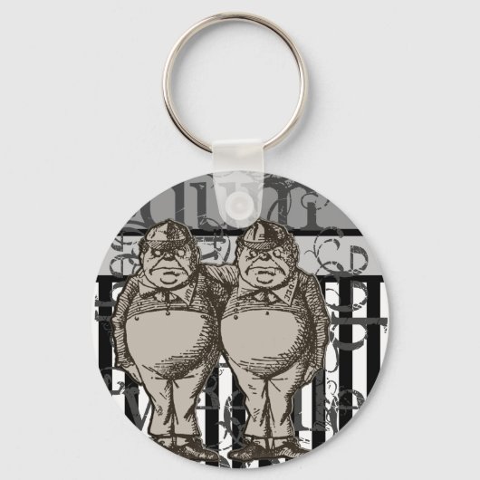 Porte-clés Alice In Wonderland Tweedledum & Tweedledee Grunge (Recto)