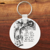Porte-clés Alice in Wonderland - We're all mad here (Recto)