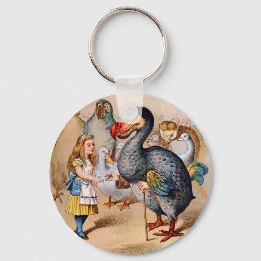 PORTE-CLÉS ALICE RENCONTRE L'OISEAU DODO (Recto)