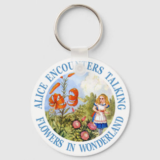 Porte-clés Alice Rencontres Fleur Parlante au pays des mervei