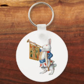 PORTE-CLÉS ALICES BLANC RABBIT AU MERCREDI (Recto)