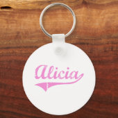 Porte-clés Alicia Classic Style Nom (Recto)