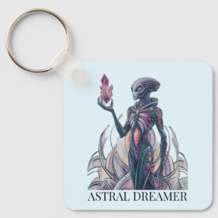 Porte-clés Alien Abstrait