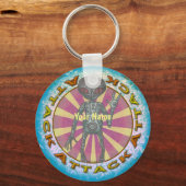 Porte-clés Alien de Scifi Robot Attaque Porte - clé de nom pe (Recto)