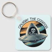 Porte-clés Alien en vaisseau spatial (Recto)