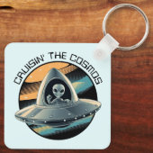 Porte-clés Alien en vaisseau spatial (Verso)