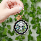 Porte-clés Alien extraterrestre en Fleurs Starry Night (Main)