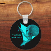 Porte-clés Alien gris, la vérité est là (Verso)