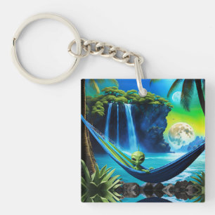 Porte-clés Alien Hammock sur Beach Vacances