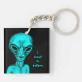 Porte-clés Alien, je veux croire (Dos)