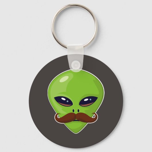 Porte-clés Alien Moustache (Recto)