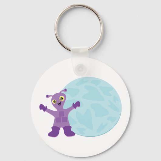 Porte-clés Alien pourpre (Verso)