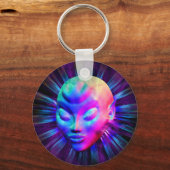 Porte-clés Alien psychédélique Porte - clés de méditation (Recto)