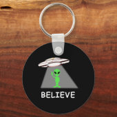 Porte-clés Alien Shirt - I Believe New Cool Ufo (Recto)