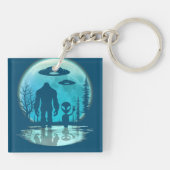 Porte-clés Alien UFO Bigfoot (Dos)