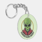 Porte-clés Alien Vert (Devant gauche)