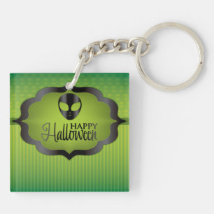 Porte-clés Alien vert d'Halloween