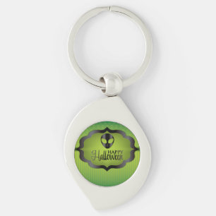 Porte-clés Alien vert d'Halloween