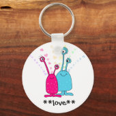 Porte-clés Aliens amoureux (Recto)