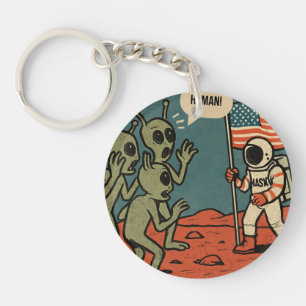 Porte-clés Aliens et astronautes amusants dans l'espace
