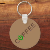 Porte-clés Alimentation café (verte) (Verso)