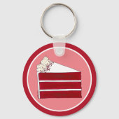 Porte-clés Alimentation Sud Rouge Velvet Couche de gâteau Bou (Recto)